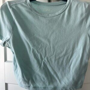 Wild Fable Blue Crop Fitted T-Shirt